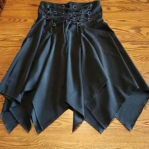 Exquisite Goth Pixie Hem Skirt